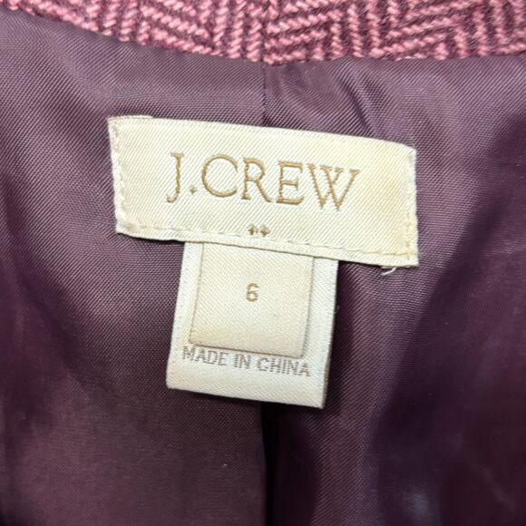 J Crew Women Button Front Blazer Jacket Size 6 Wool Blend C024 -15 - Picture 6 of 16